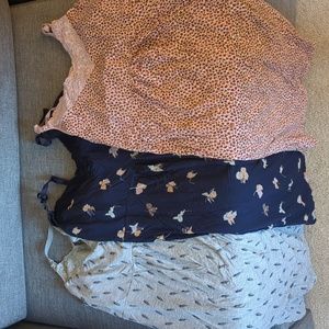 Set of 3 Gap Maternity Nursing Nightgowns Size M